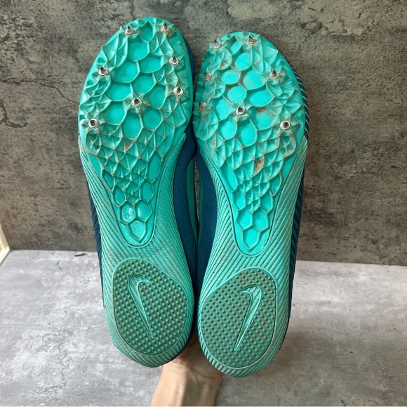 Nike Zoom Rival M Track Shoes Mens sz 11.5 - teal - Picture 5 of 7